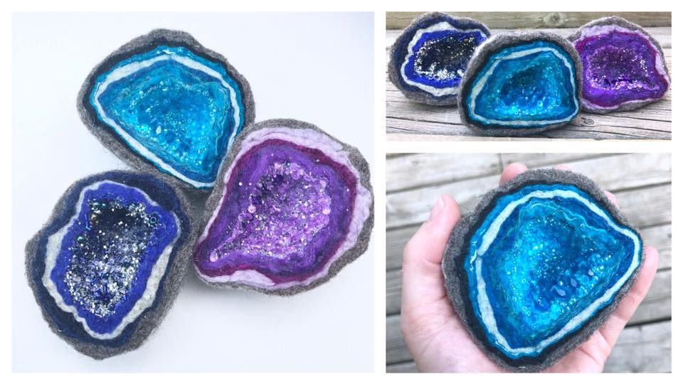 Wet Felted Geode Oromocto, NB ArtsLink NB