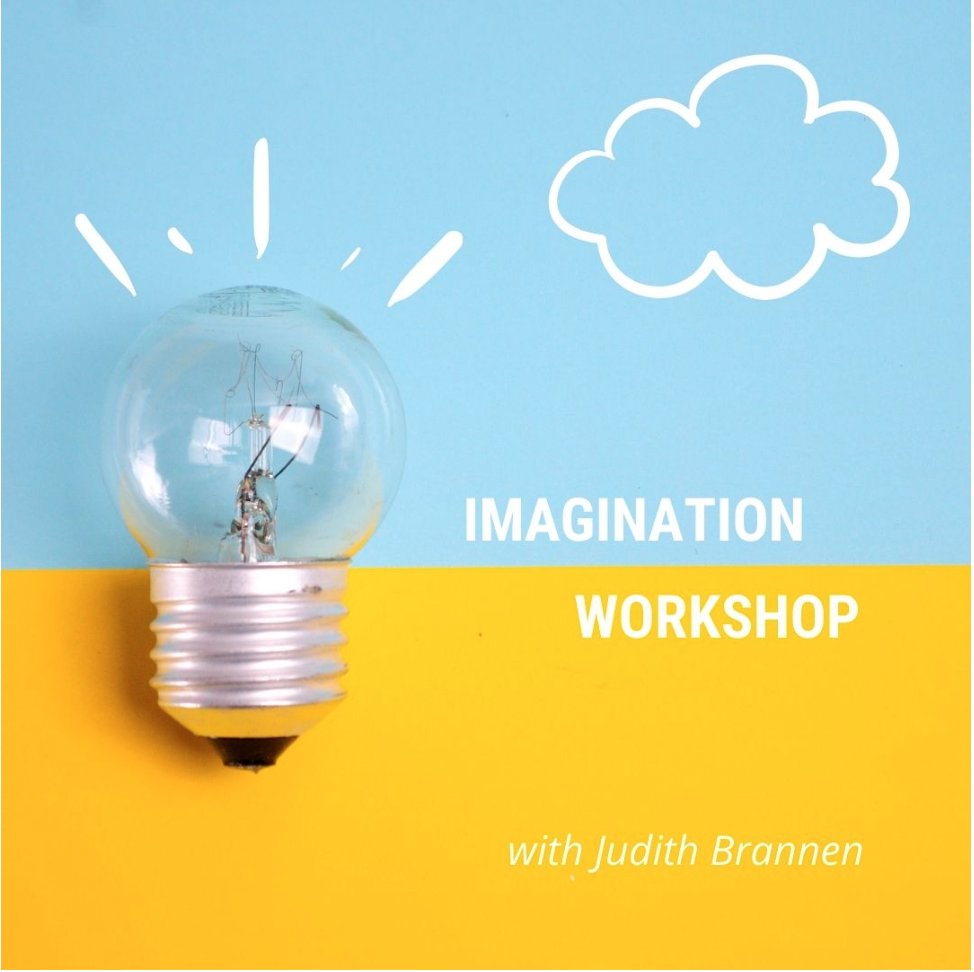 Imagination Workshop with Judith Brannen. Image of a lighbulb.