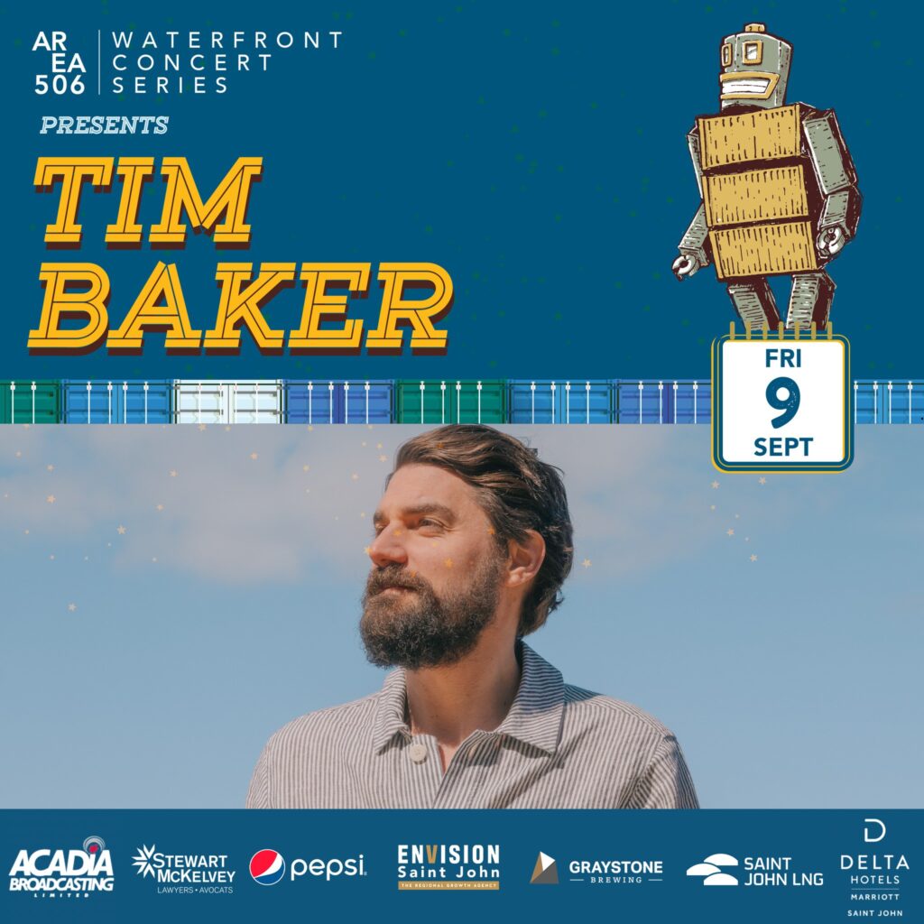 Area 506 Waterfront Concert Series presents Tim Baker, Friday 9 September