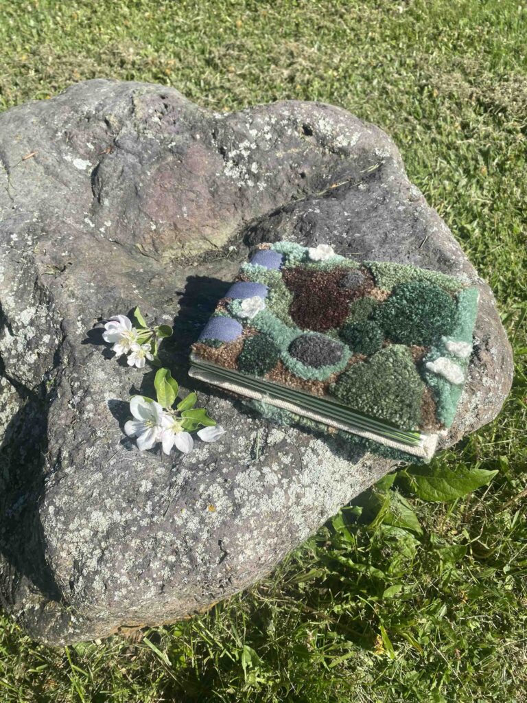 A book with a lichen binding.