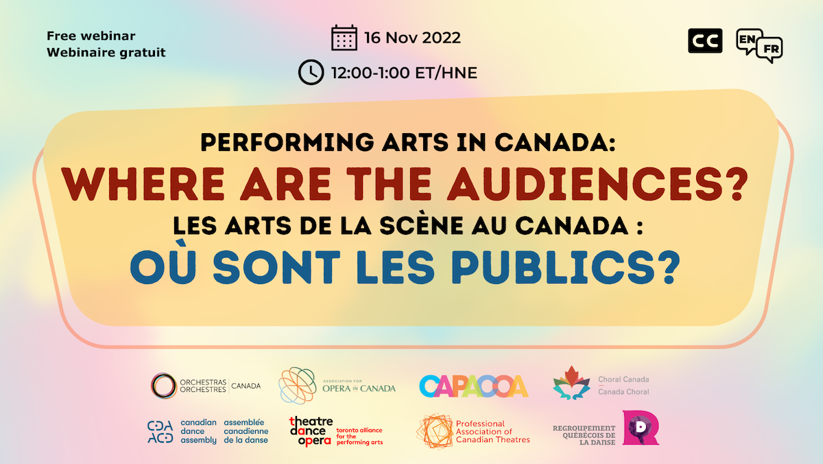 Performing Arts in Canada: Where Are the Audiences?