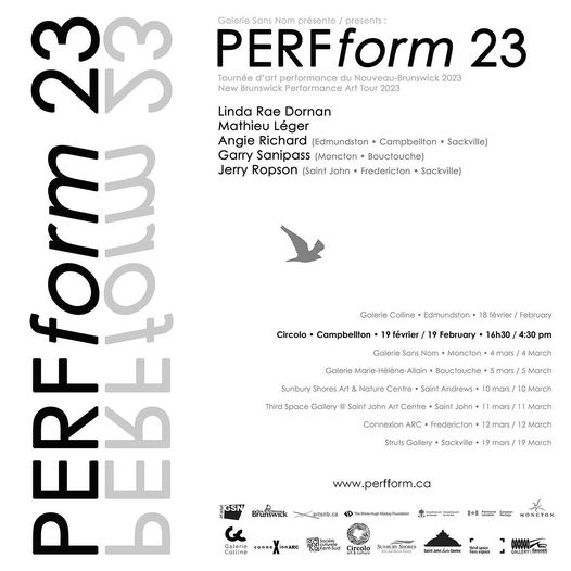 PERFform 23, Linda Rae Dornan, Mathieu Léger, Angie Richard, Garry Sanipass, Jerry Ropson