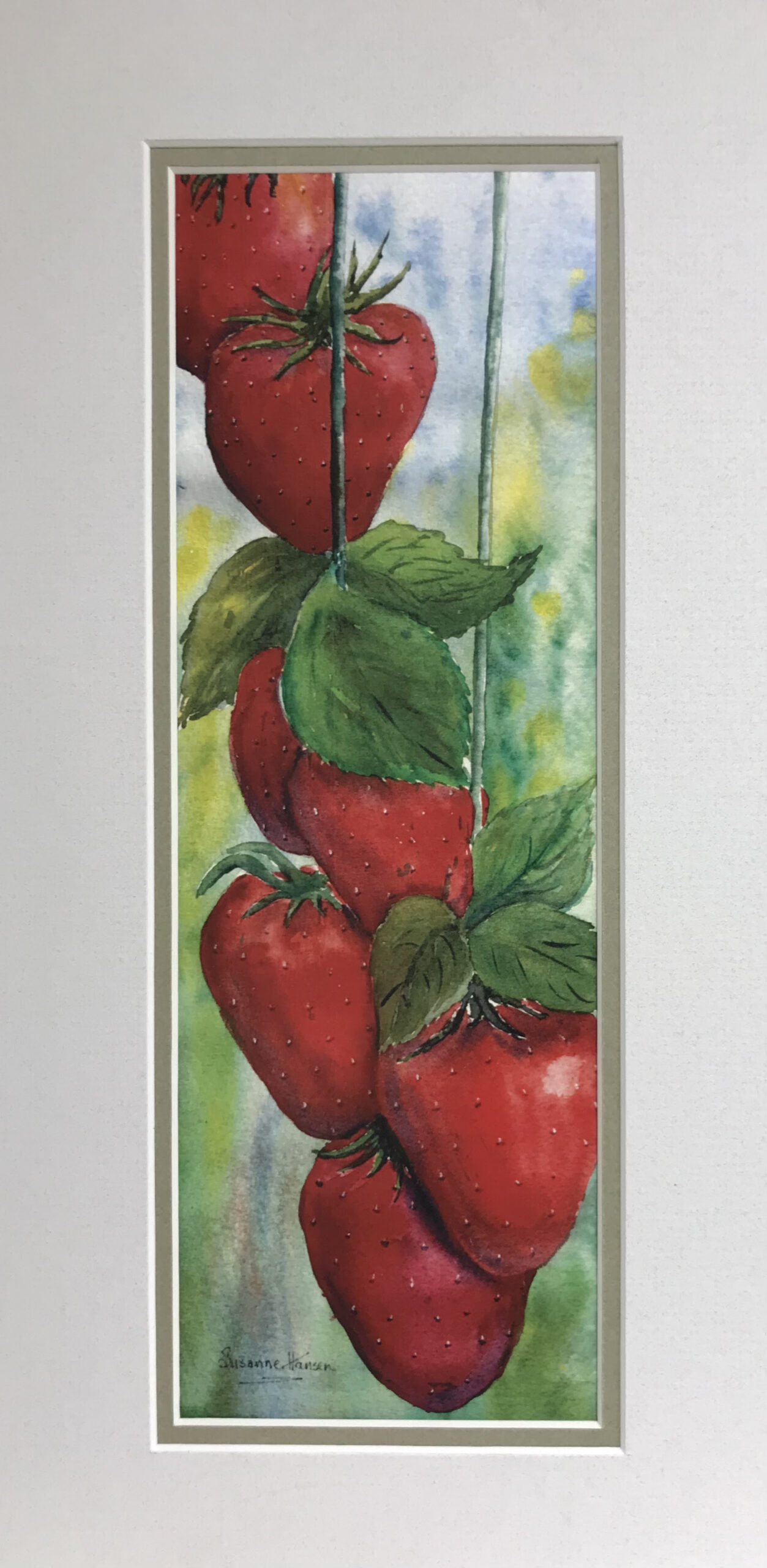 Painting of strawberries
