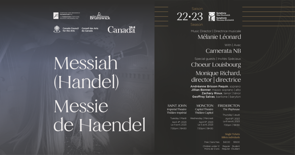 Messiah, Handel. Director Mélanie Léonard, Camerata NB