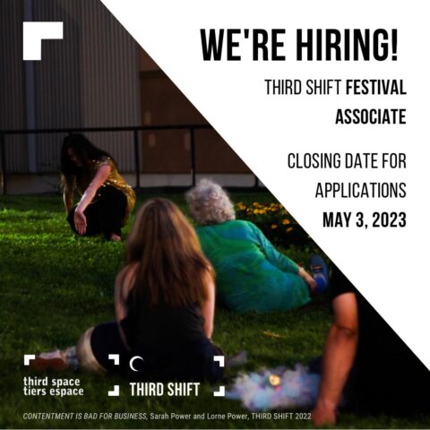 We're hiring. Third Shift Festival Associate. Closing Date May 3, 2023