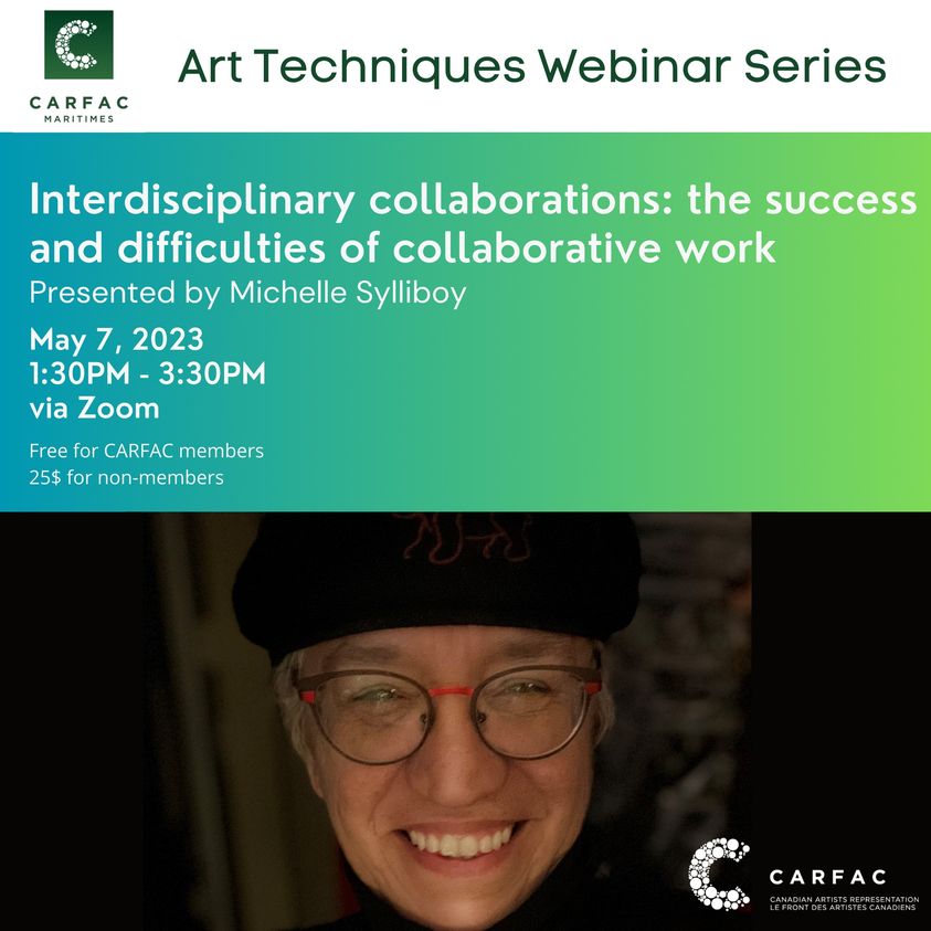 Image of Michelle Sylliboy
Text says: Interdisciplinary collaborations: the success and difficulties of collaborative work!