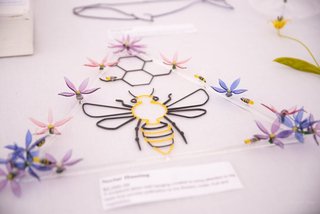 Crafted jewelry of a bee
