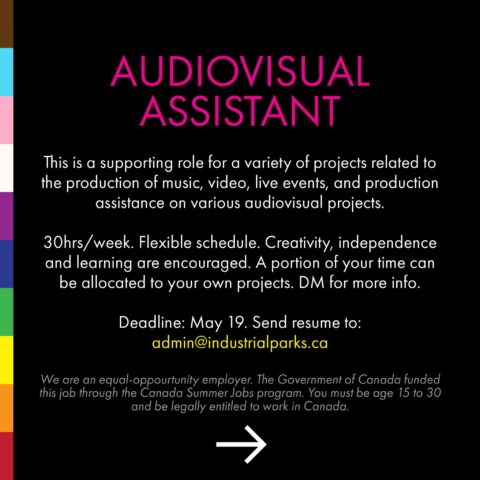Text says: Audiovisual Assistant Image describes the role