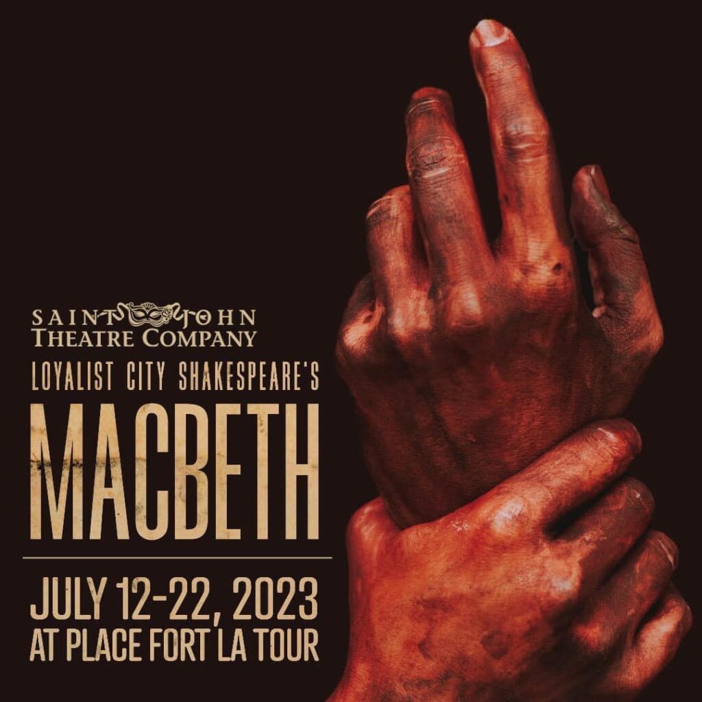 Text says: Loyalist City Shakespeare's Macbeth
