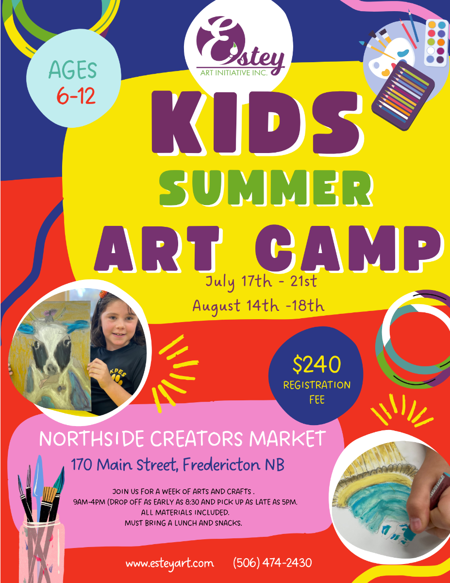 Text says: Kids Summer Art Camp