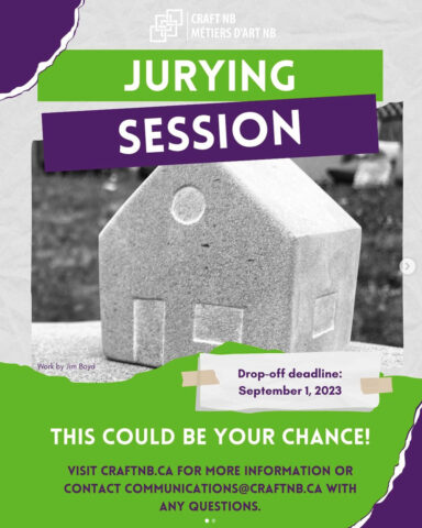 Craft NB Jurying Session 2023